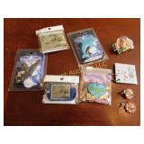 charms, keychains, pins, etc