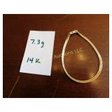 14k bracelet, 7.3g