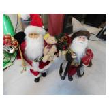 2 Santas, 20"h