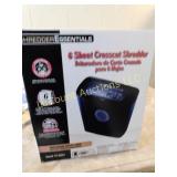 6 sheet cross cut shredder