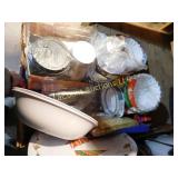 misc. travel coffee cups, plastic, waxpaper,