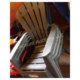 4 lawn chairs, plastic