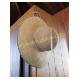 large straw hat, Columbia Life Guard hat, unused