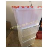 3 stacking drawer unit, 1 tub