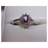 genuine ruby / silver 925