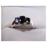 genuine sapphire, present, future/ silver925