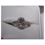 brilliant Bridal set, 1 ct, silver,925