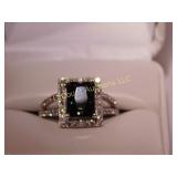 Mystic  Topaz, extreme fire, .75ct, stamped silver