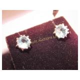 2.0 ct Aquamarine earrings, silver 925