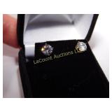 White Topaz earrings