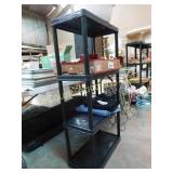4 shelf  unit, plastic, 24 x 48, (not contents)