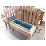 picket fence planter, 27w x 30h