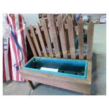 picket fence planter, 27w x 30h