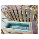 picket fence planter, 27w x 30h