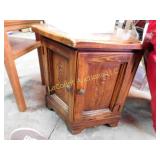 End table with storage 25" x 24" high