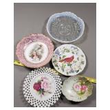Decorative Plates With Floral and Nature Motifs