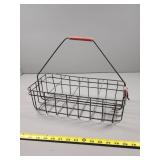 Vintage Milk Bottle Carrier With Wire Construction