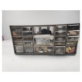 Metal Tool Organizer With Contents