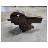 Heavy-Duty Metal Bench Vice with Rotating Base