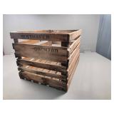 Westhafer Orchard Wooden Crate with Rustic Finish