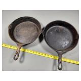 11-Inch and 12-Inch Wagner Cast Iron Skillets