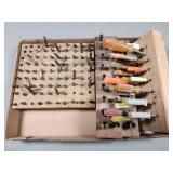 Screwdrivers and Screw Bits in Wooden Holder