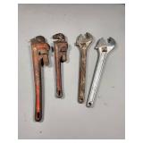 Pipe Wrenches and Adjustable Wrenches