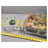 Federal and Atlas Glassware Featuring Vintage Cars