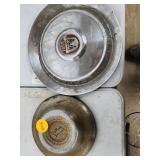 Two Ford Hubcaps, Various Designs
