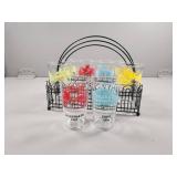 Classic Car Collector Cups with Carrier Set