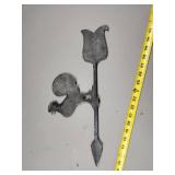 Cast Iron Chicken Weathervane Arrow Element