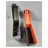 Metal Ammo Boxes Filled with Miscellaneous Bolts