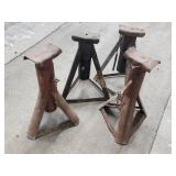 Four Metal Jack Stands