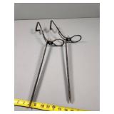 Metal Fishing Pole Holder with Stake Design