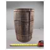 Wooden Nail Keg with Stave Construction
