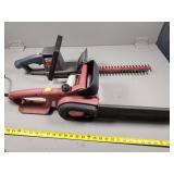 Electric Hedge Trimmer and Chain Saw Bundle