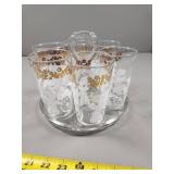 Franklin Glassware Frosted Glass Set with Fruit De