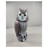 Owl Pest Deterrent Figurine with Realistic Design