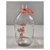 Goshen Dairy Half Gallon Milk Bottle with Red Cap