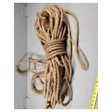 Coiled Natural Fiber Rope with Loops