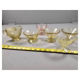 Federal Glass Sharon Cabbage Rose Yellow Depressio