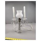 1930's Luster Candle Light With Frosted Glass Shad