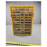 Yellow Plastic Tool Organizer With Contents