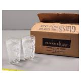 Hazel Atlas Glasses in Original Box with Grape Des