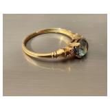14K Gold Ring with Gemstone