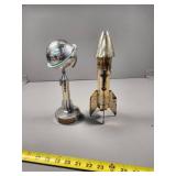 Mid-Century Metal Rocket and Planet Themed Coin Ba