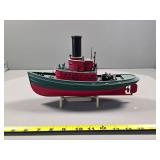 Model Tugboat on Stand