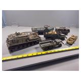 Military Vehicle Models Including Trucks and Tanks