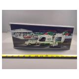 Hess 2001 Helicopter with Motorcycle and Cruiser i