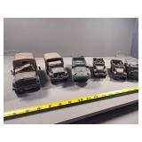 Six Military Vehicle Scale Models with Various Fea